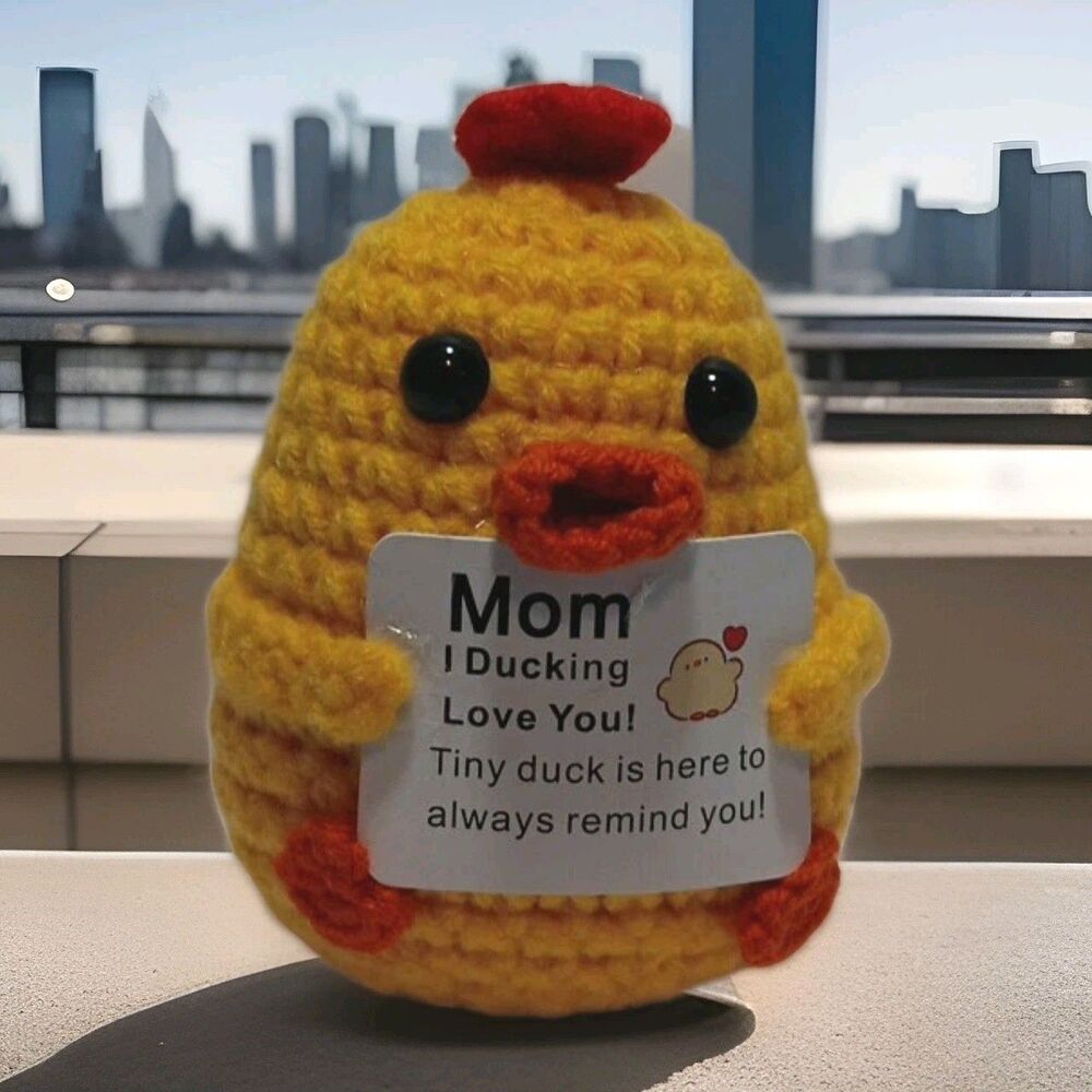Mom I Ducking Love You Crochet Duck Handmade Gift for Mom
